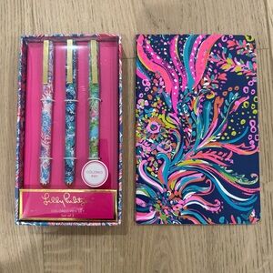 Lilly Pulitzer Multicolor Pen and Notebook Set